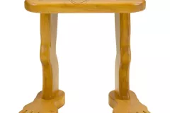 rustikaler-hocker-holz